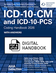 ePub & PDF: ICD-10-CM and ICD-10-PCS Coding Handbook, With Answers, 2026 Rev. Ed.