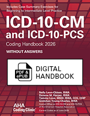 ePub & PDF: ICD-10-CM and ICD-10-PCS Coding Handbook Without Answers, 2026 Edition