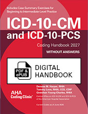 ePub & PDF: ICD-10-CM and ICD-10-PCS Coding Handbook Without Answers, 2027 Edition