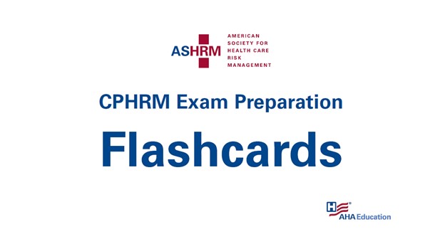 CPHRM Exam Preparation Flashcards