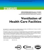 ANSI/ASHRAE/ASHE Standard 170-2021, Ventilation of Health Care Facilities - Print Edition